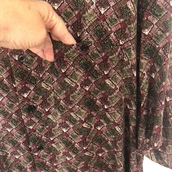 Vintage Ivy Crew Classics Mens Size XL Button-Up Shirt Front Pocket ***FLAW*** - Picture 3 of 12